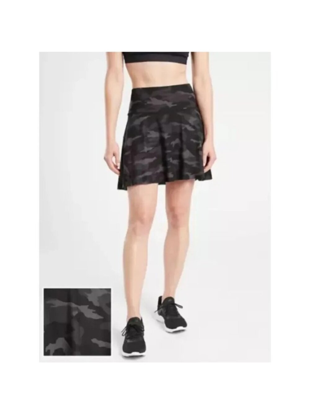 NWOT Black Camo Athleta Ace Printed Tennis Skort Size XL